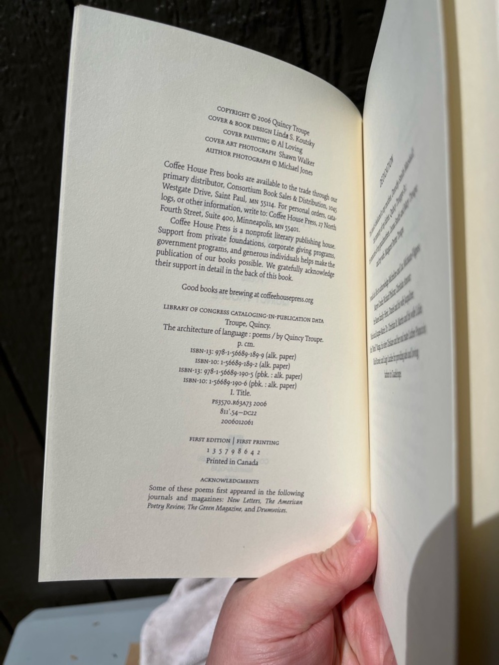 The Architecture of Language Poems by Quincy Troupe TPB 1st printing 1st edition - Picture 10 of 14